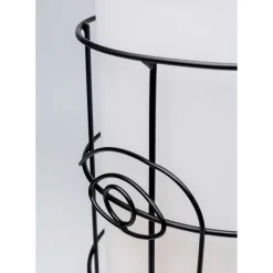 Lampe A Poser Grid Face Blanc 60Cm