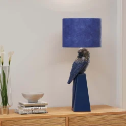 Lampe A Poser Parrot Bleu 84Cm
