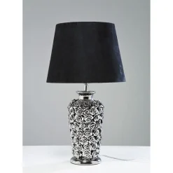 Lampe A Poser Rose Argente´ 57Cm