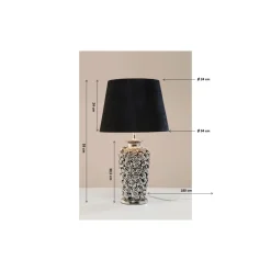 Lampe A Poser Rose Argente´ 57Cm