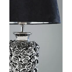 Lampe A Poser Rose Argente´ 57Cm