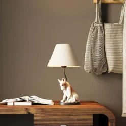 Lampe A Poser Sitting Dog 46Cm