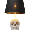 Lampe A Poser Skull Crystals Front 44Cm