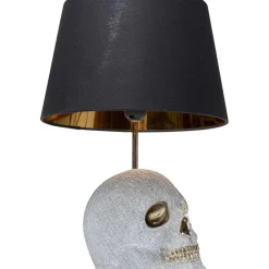 Lampe A Poser Skull Crystals Front 44Cm