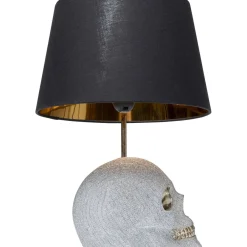 Lampe A Poser Skull Crystals Front 44Cm