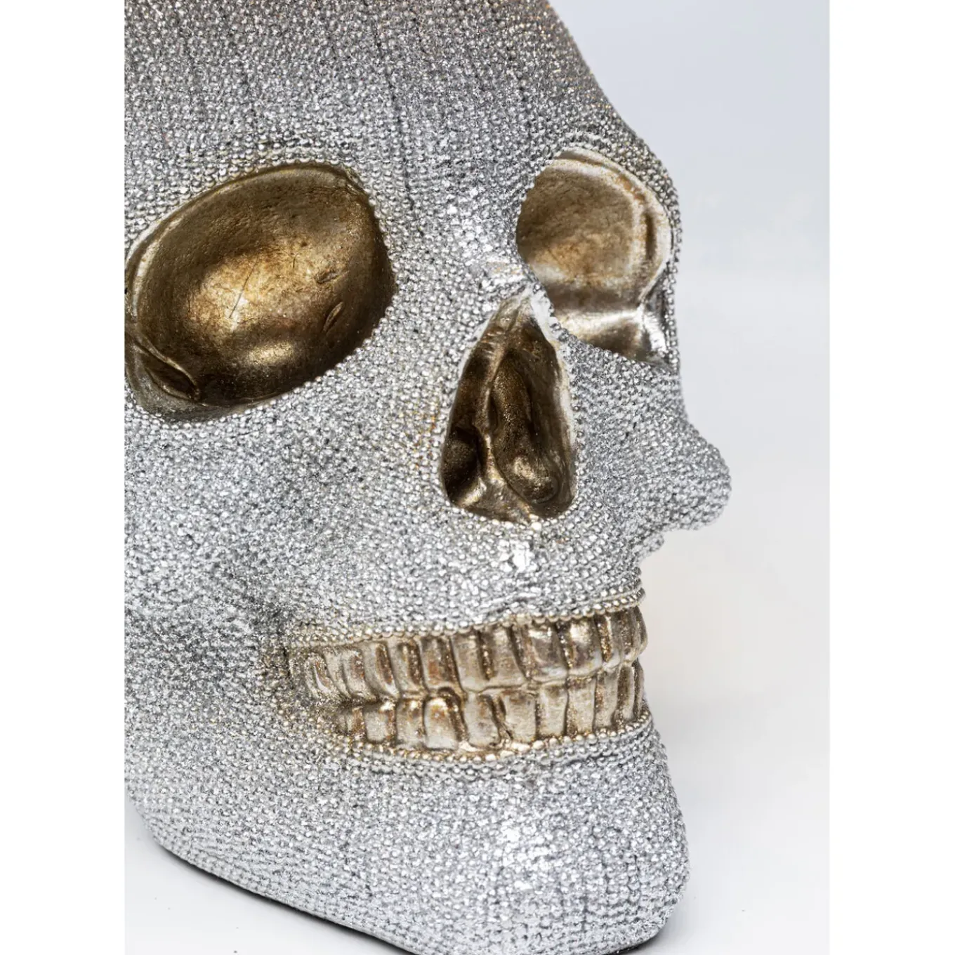 Lampe A Poser Skull Crystals Front 44Cm