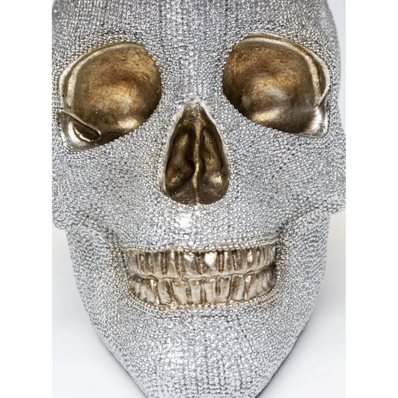 Lampe A Poser Skull Crystals Front 44Cm