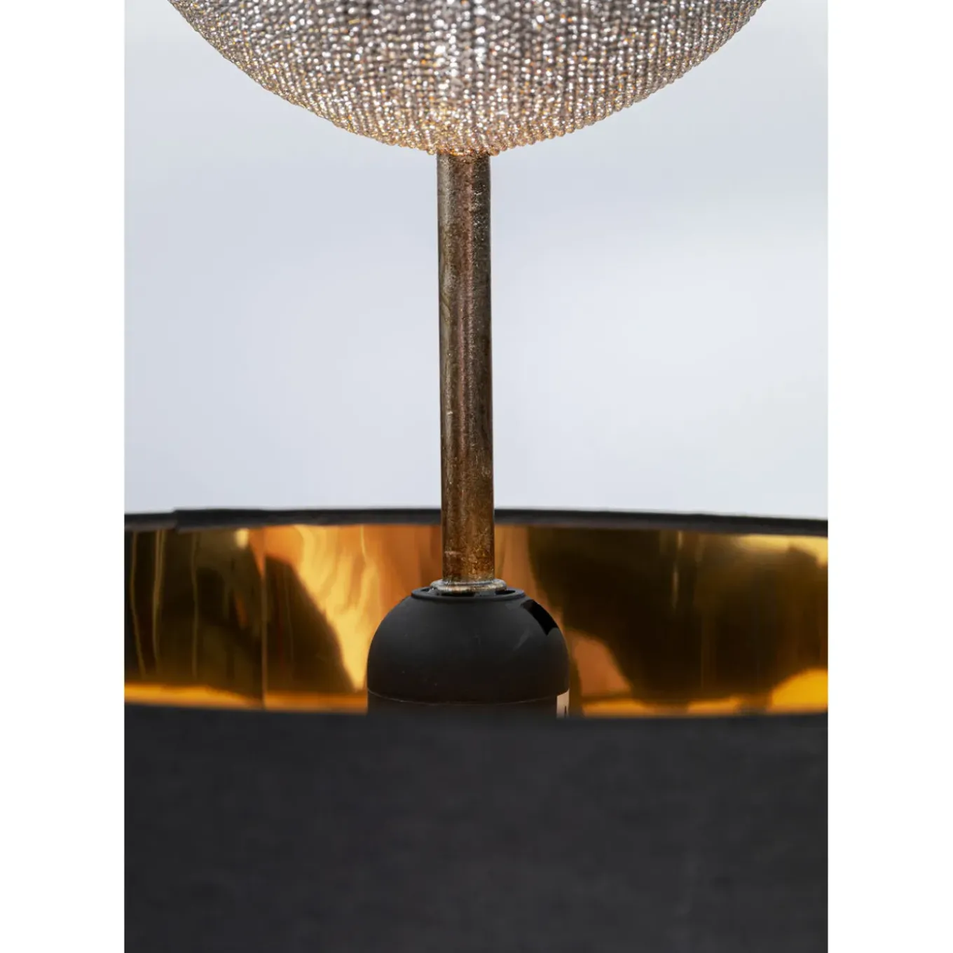 Lampe A Poser Skull Crystals Front 44Cm