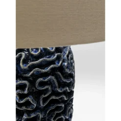 Lampe A Poser Waterflow Bleu 79Cm