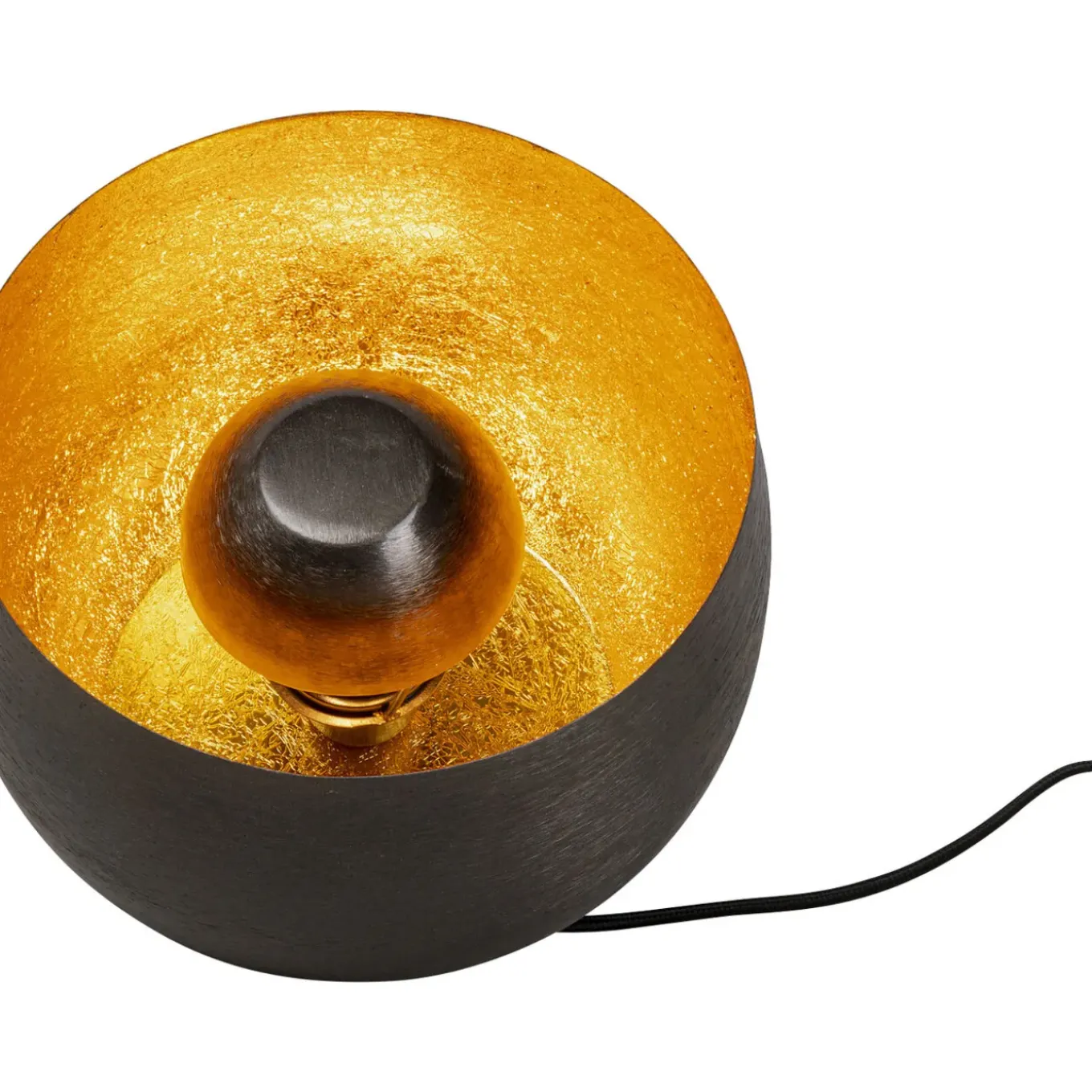 Lampe De Sol Apollon Smooth Noir O28Cm