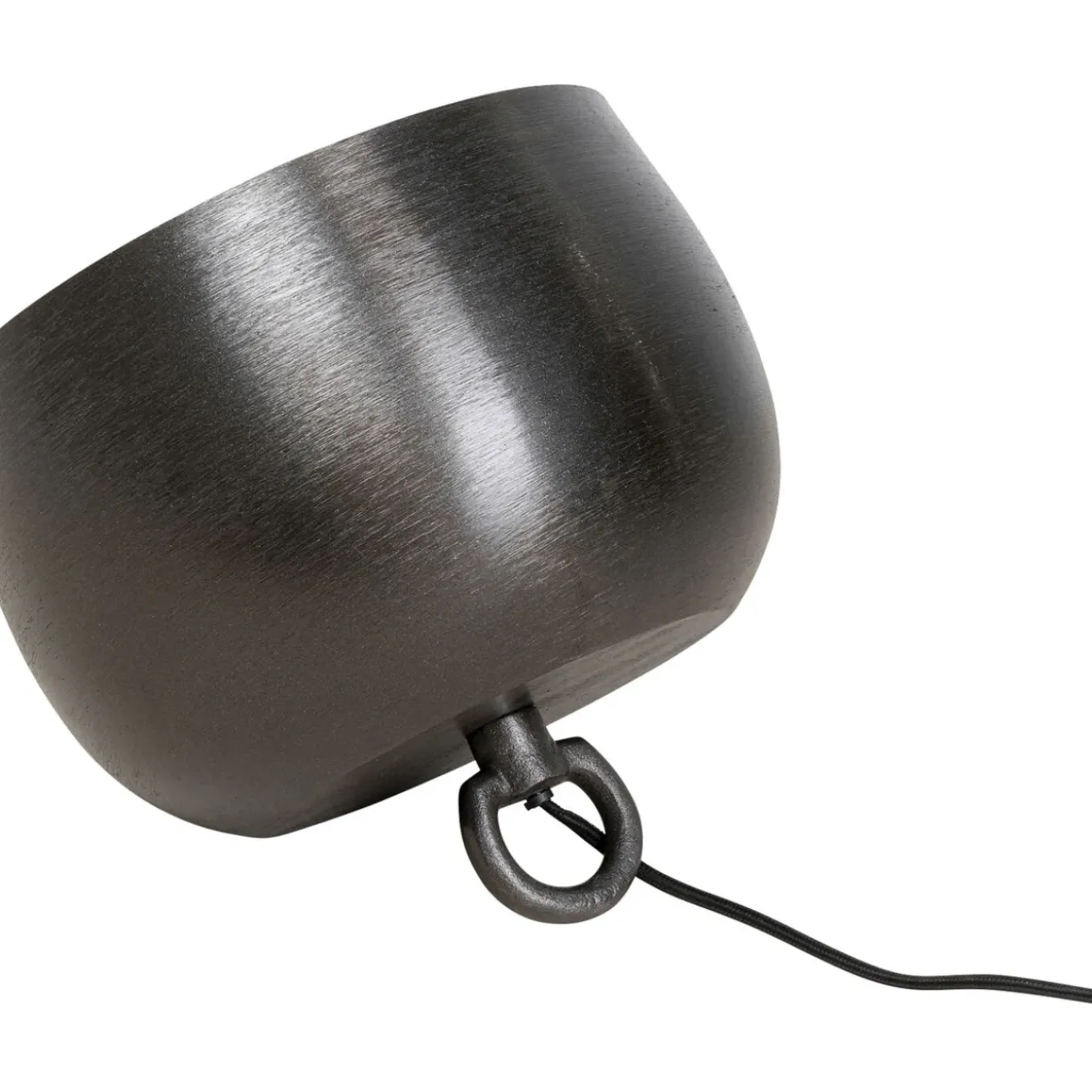 Lampe De Sol Apollon Smooth Noir O28Cm