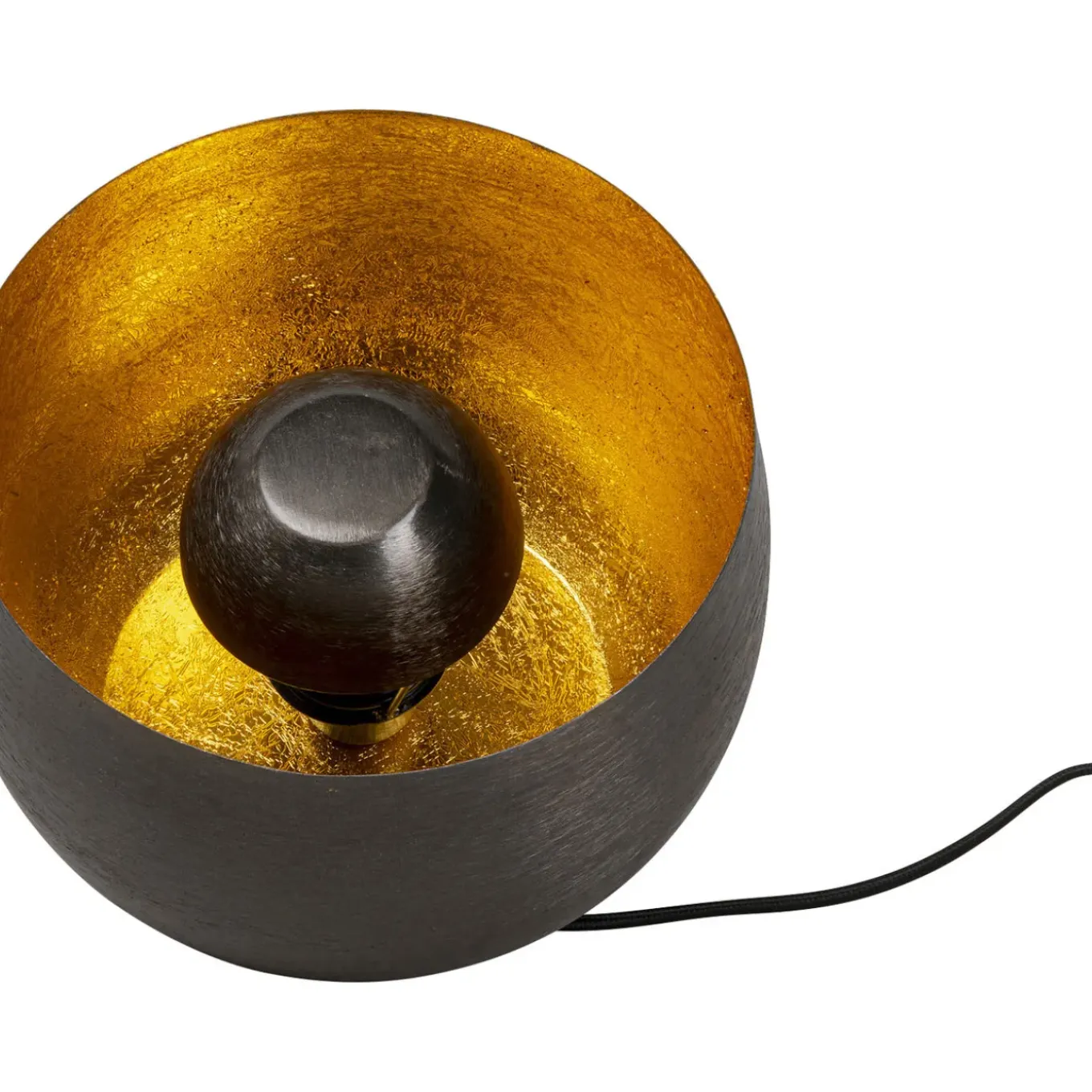 Lampe De Sol Apollon Smooth Noir O28Cm