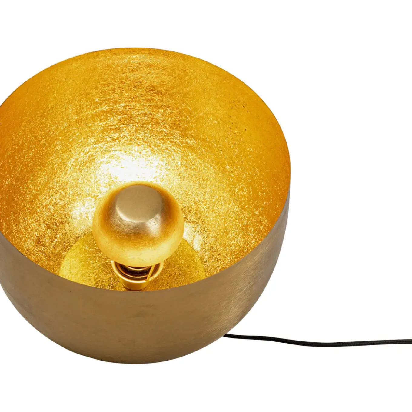 Lampe De Sol Apollon Smooth Dore O35Cm
