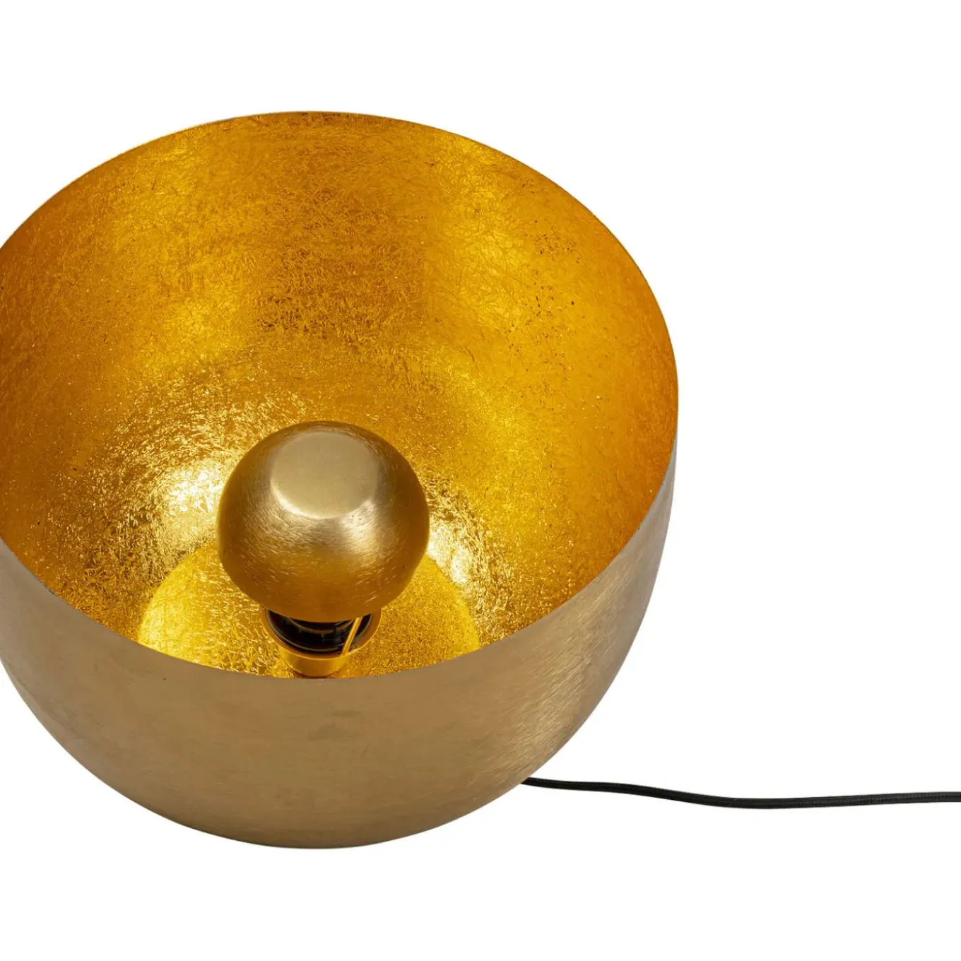 Lampe De Sol Apollon Smooth Dore O35Cm