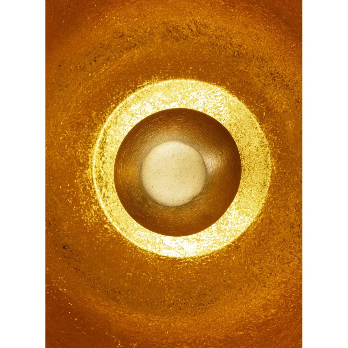 Lampe De Sol Apollon Smooth Dore O35Cm