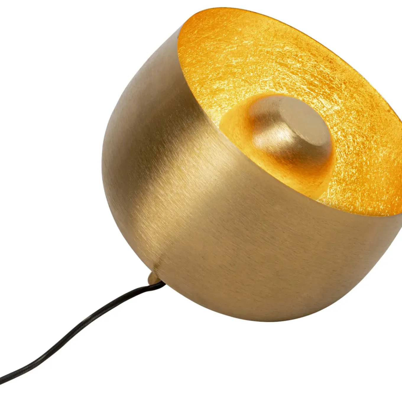 Lampe De Sol Apollon Smooth Dore O28Cm