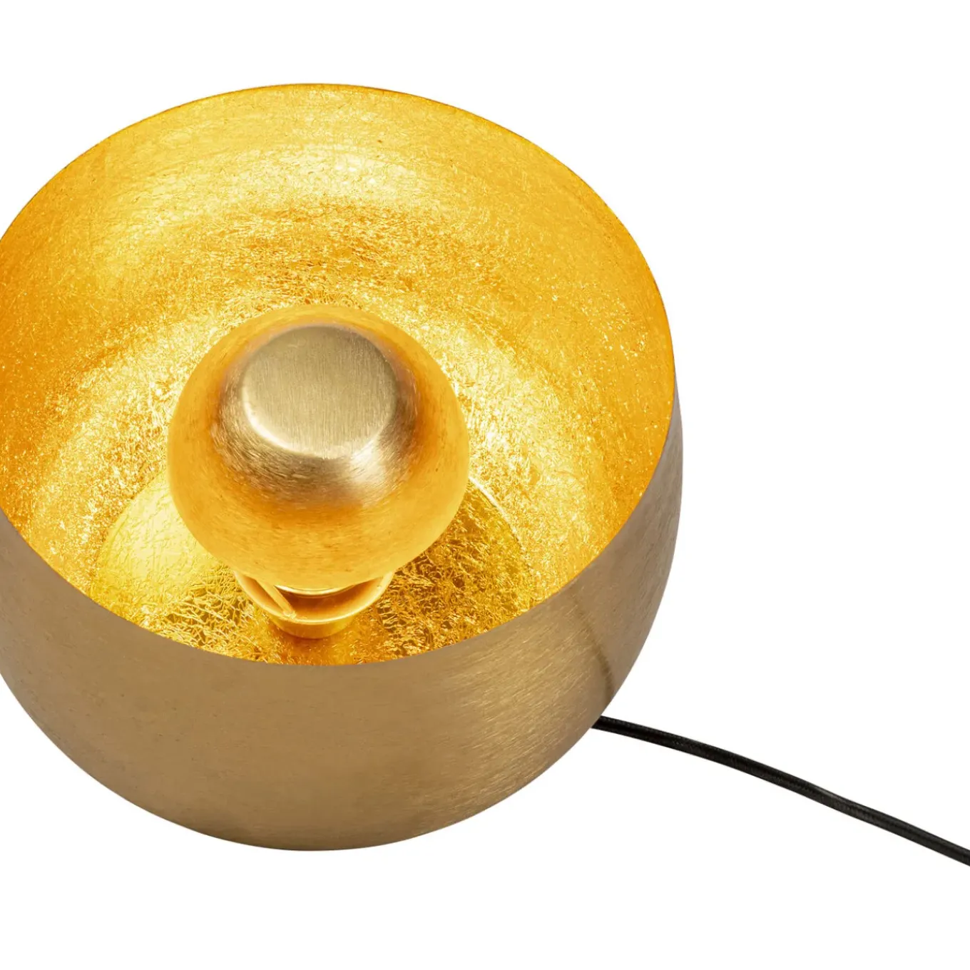 Lampe De Sol Apollon Smooth Dore O28Cm