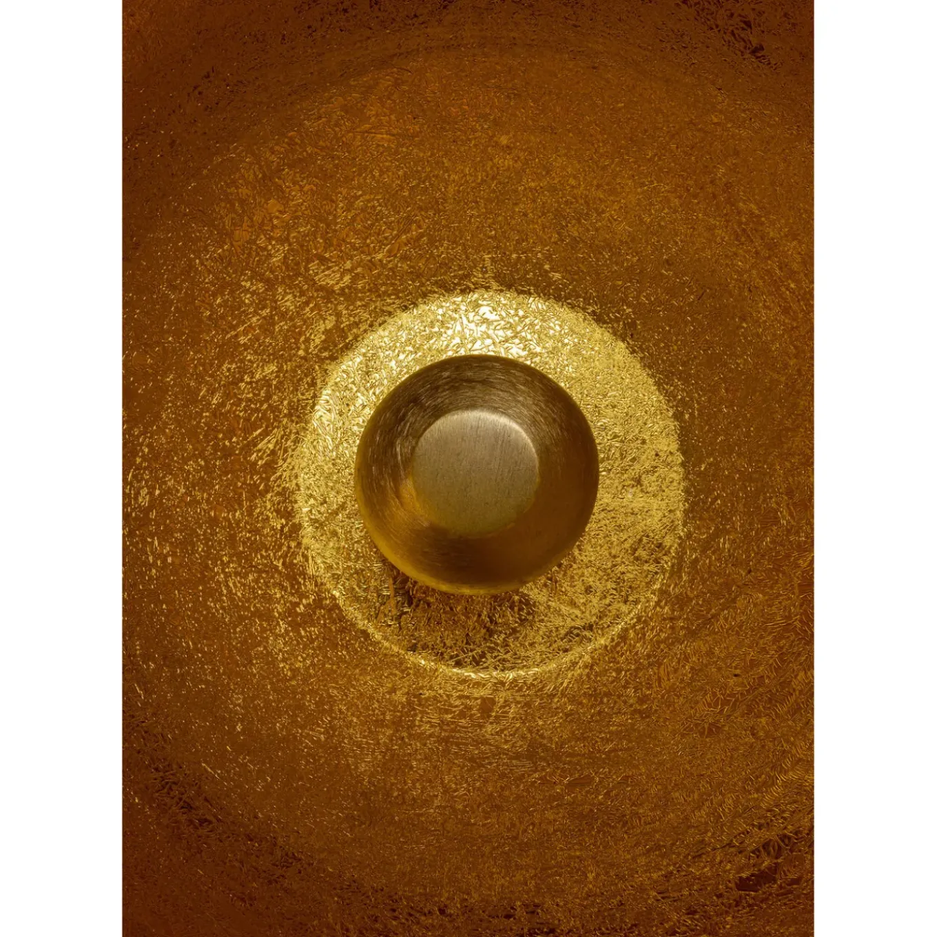 Lampe De Sol Apollon Smooth Dore O50Cm