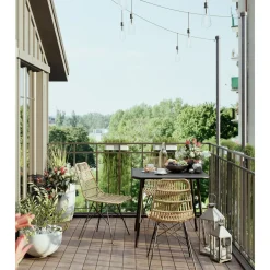 Lanterne Giardino Argente (4/Set)