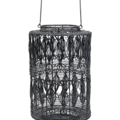 Lanterne Hayat Noir 37Cm