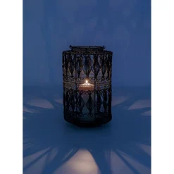 Lanterne Hayat Noir 37Cm