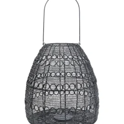 Lanterne Hayat Noir 37Cm