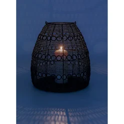 Lanterne Hayat Noir 37Cm
