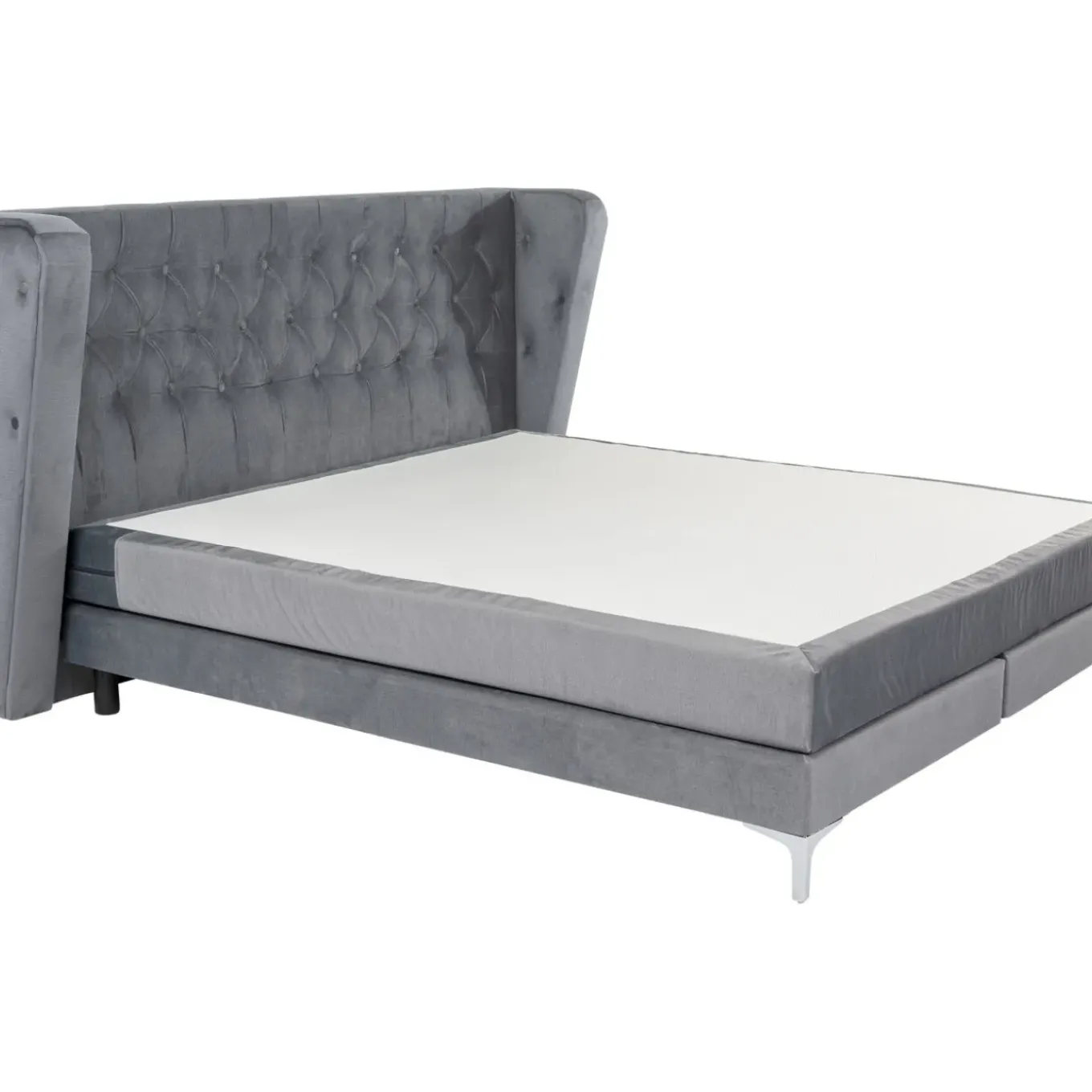 Lit Boxspring Benito Moon Gris 180X200