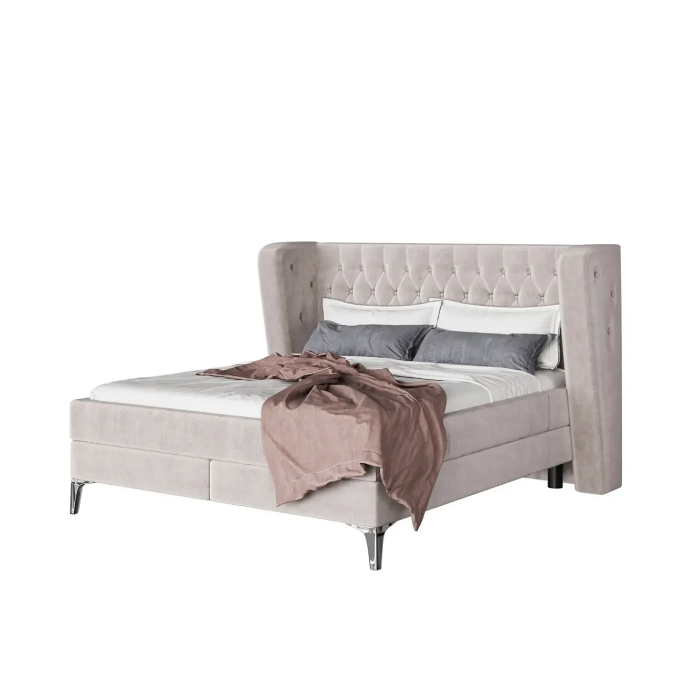 Lit Boxspring Benito Moon Creme 180X200