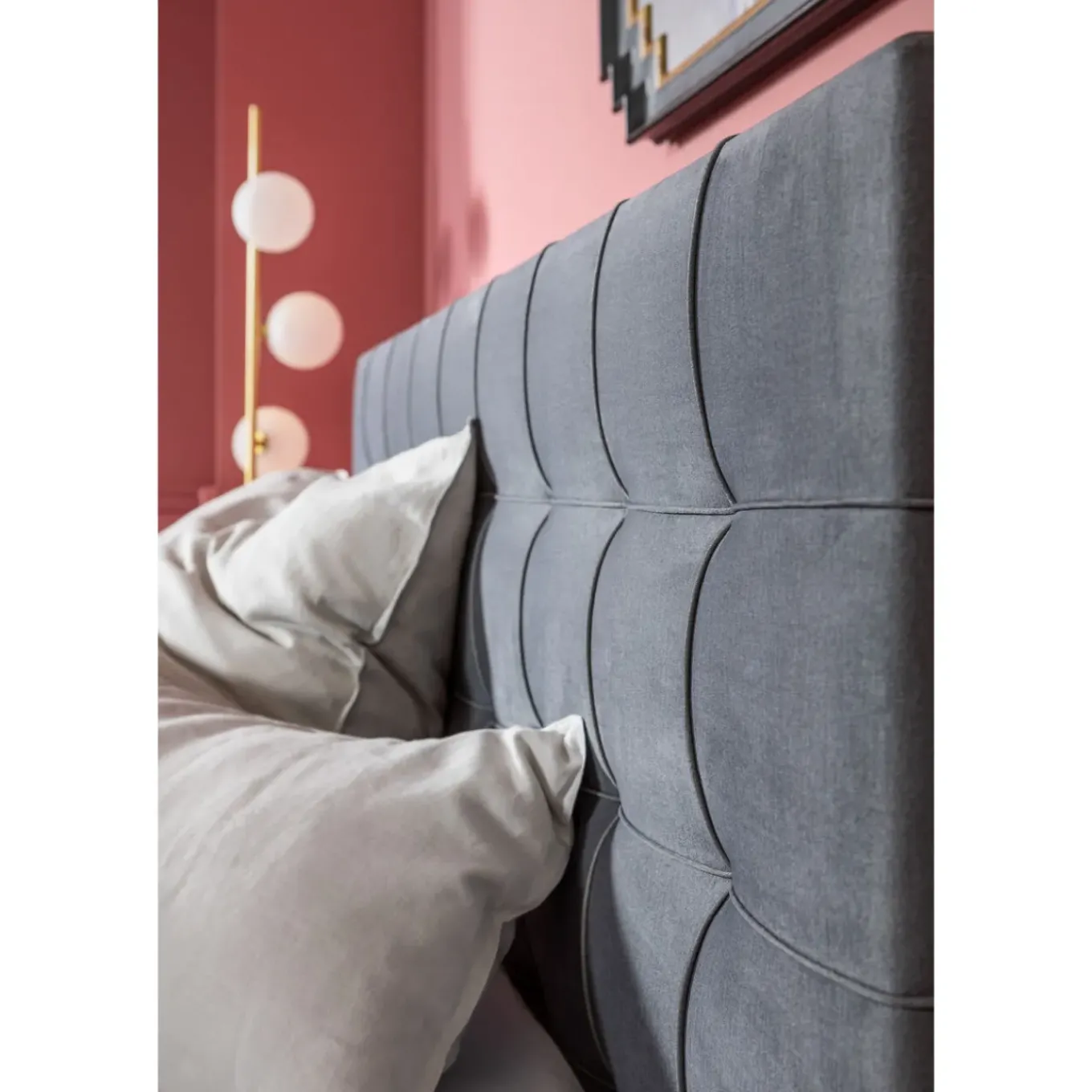 Lit Boxspring Benito Star Gris 160X200