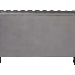 Lit Desire Haut Gris Argente 160X200Cm