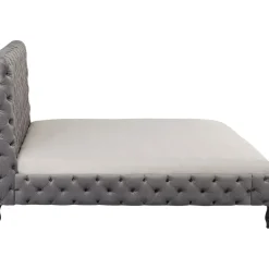 Lit Desire Haut Gris Argente 180X200Cm