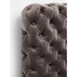 Lit Desire Haut Gris Argente 180X200Cm