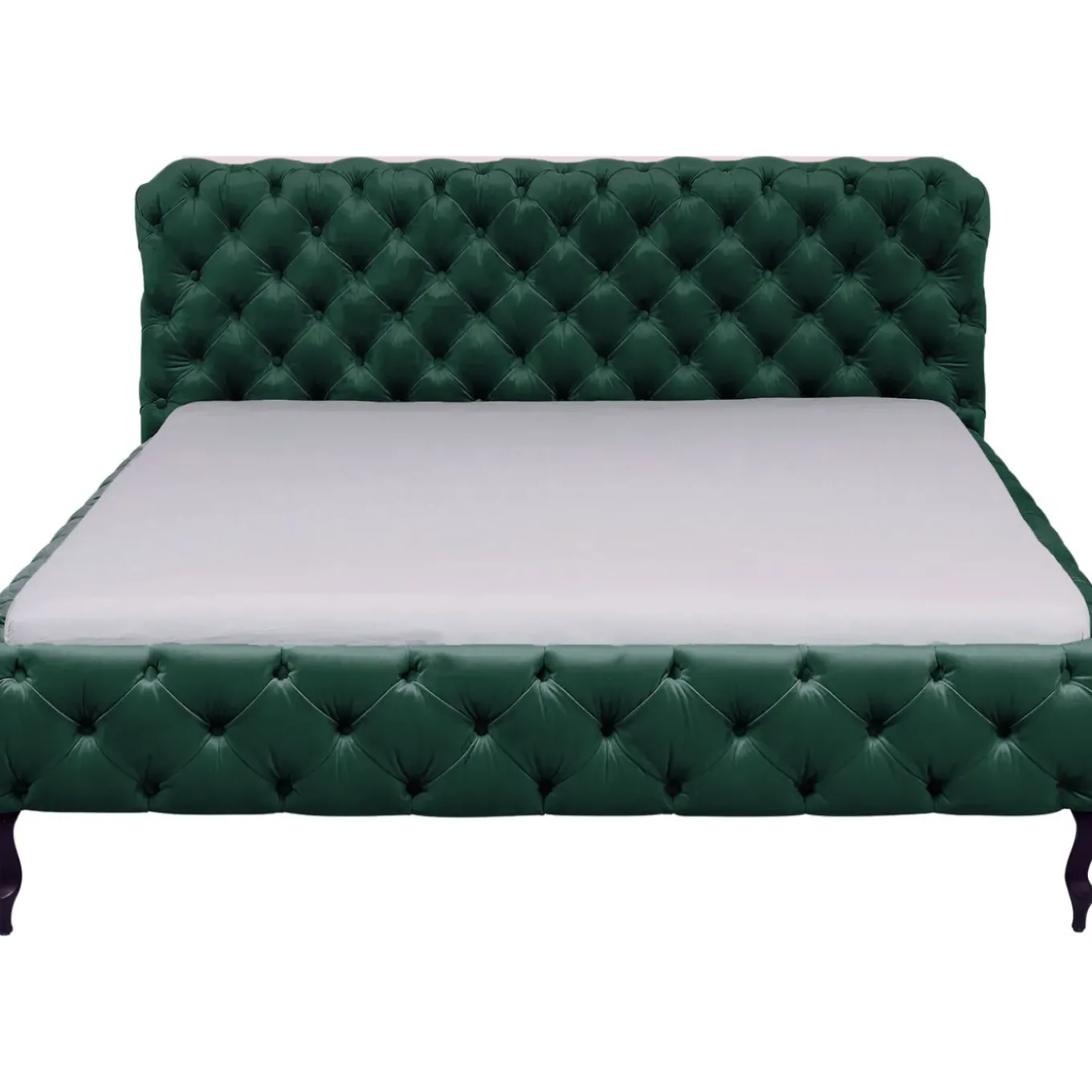 Lit Desire Velours Vert 180X200Cm