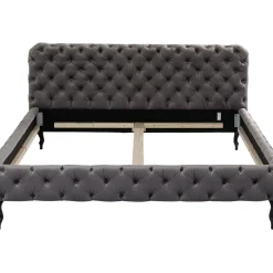 Lit Desire Velvet Silver Grey 160X200 Cm