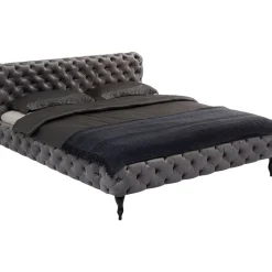 Lit Desire Velvet Silver Grey 160X200 Cm