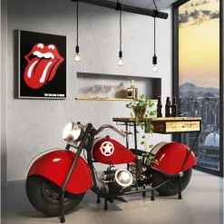 Meuble Bar Motorbike Rouge