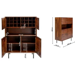 Meuble Bar Ravello 100X140Cm