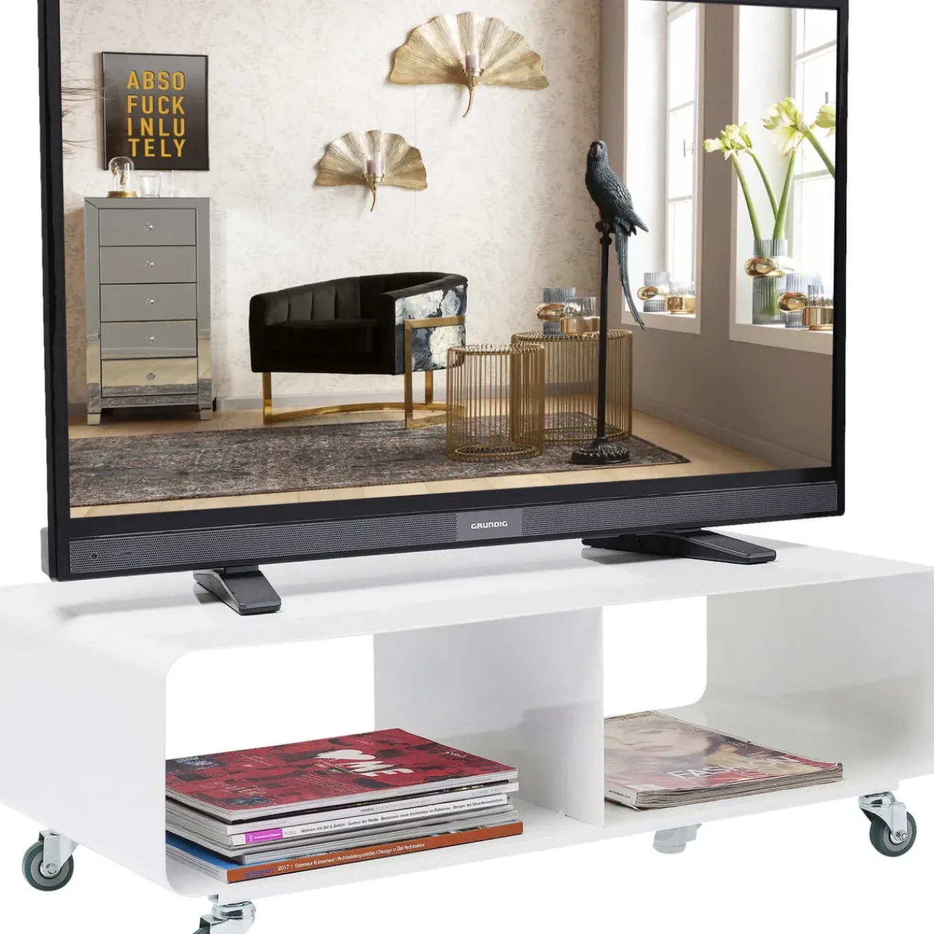 Meuble Tv Lounge M Blanc