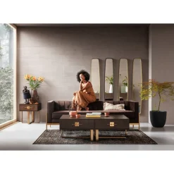 Miroir Clip Brass 32X177Cm