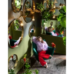 Miroir Curve Mo Laiton O60Cm
