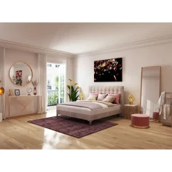 Miroir Curve Rond Cuivre O100Cm
