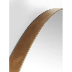 Miroir Curve Rond Cuivre O100Cm