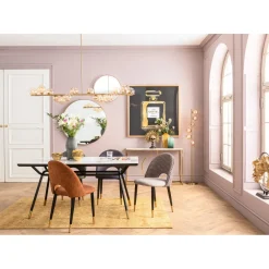 Miroir Curve Rond Laiton O100Cm
