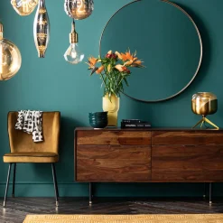 Miroir Curve Rond Laiton O100Cm