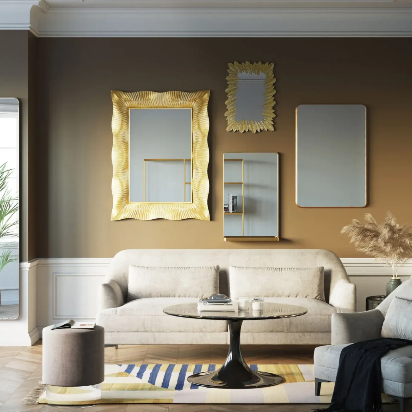 Miroir Curve 80X50Cm