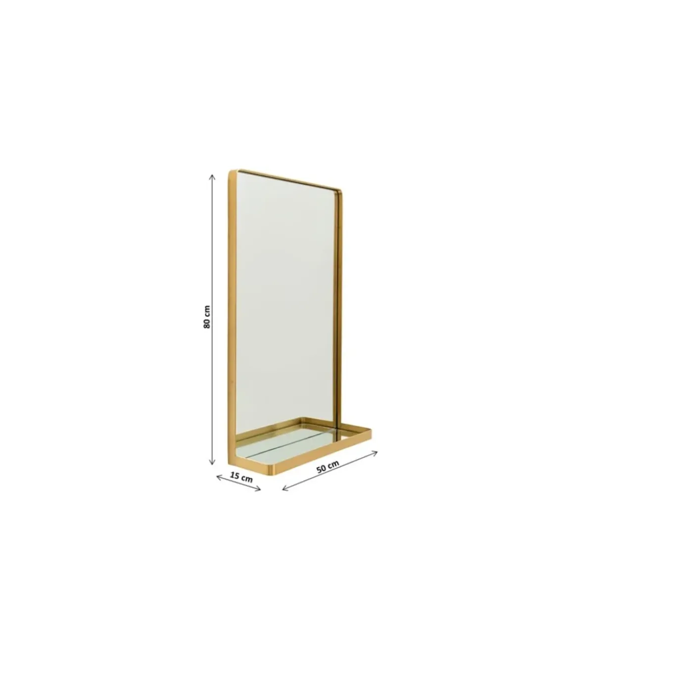 Miroir Curve 80X50Cm
