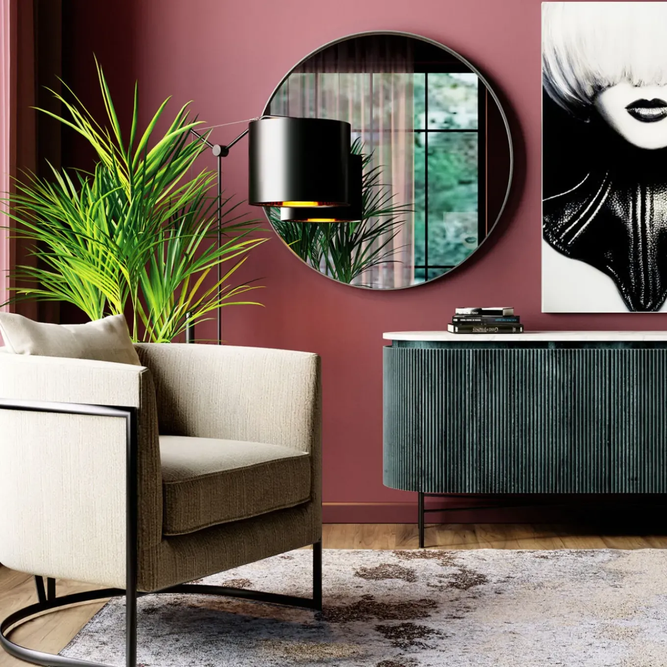 Miroir Curvy Look Chrome O100