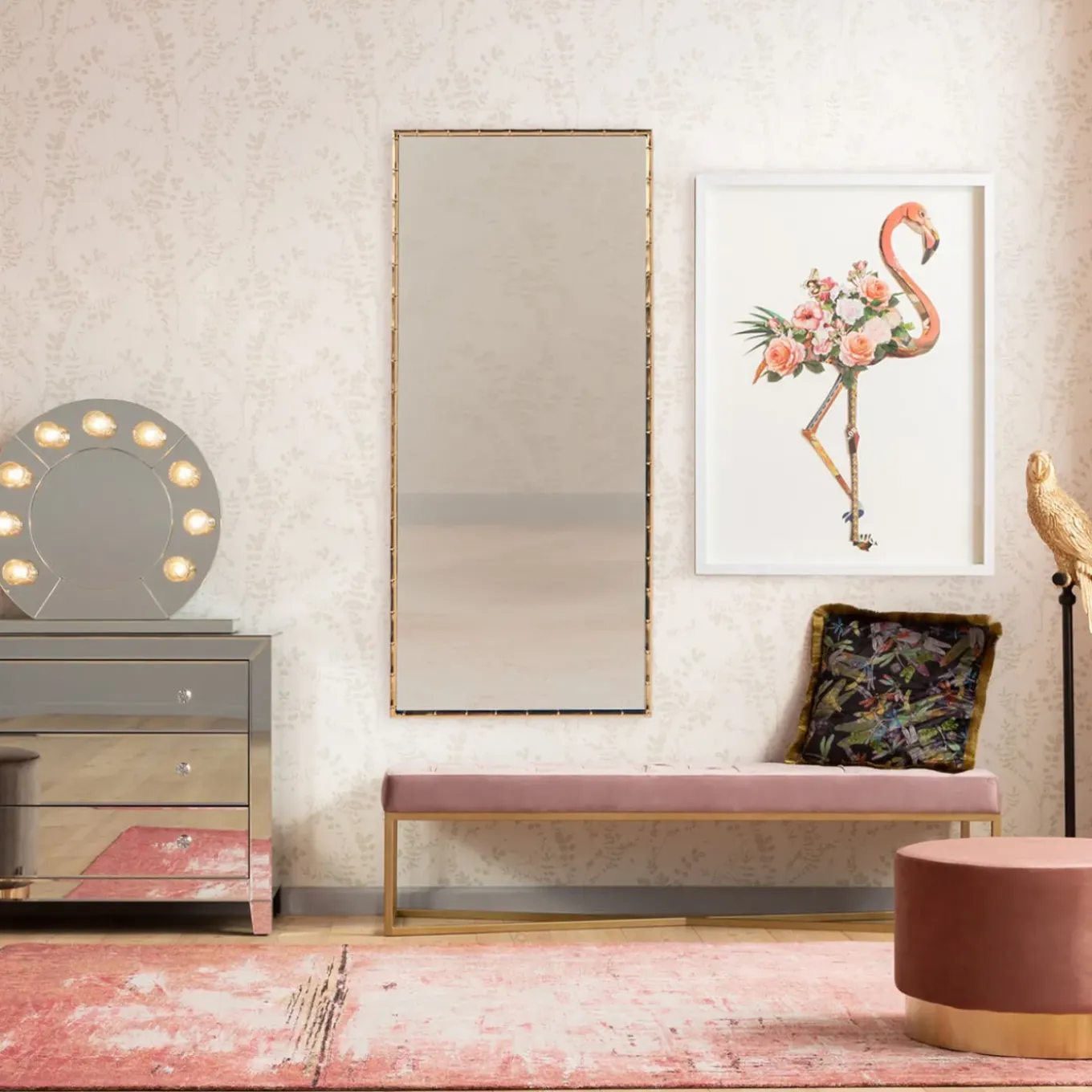 Miroir Hipster Bamboo 80X180Cm