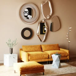 Miroir Hologram Argente 117X68Cm